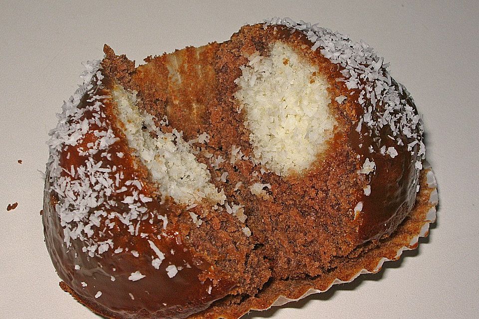 Schoko - Muffins mit Kokos - Herz