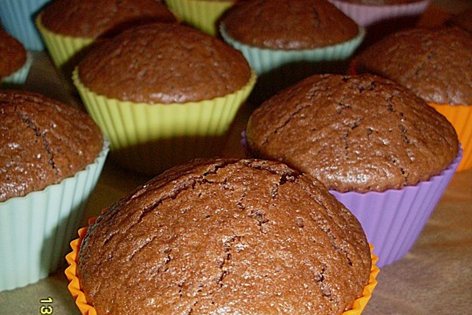 Schoko - Muffins mit Kokos - Herz