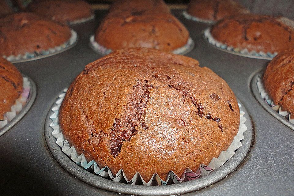 Schoko - Muffins mit Kokos - Herz