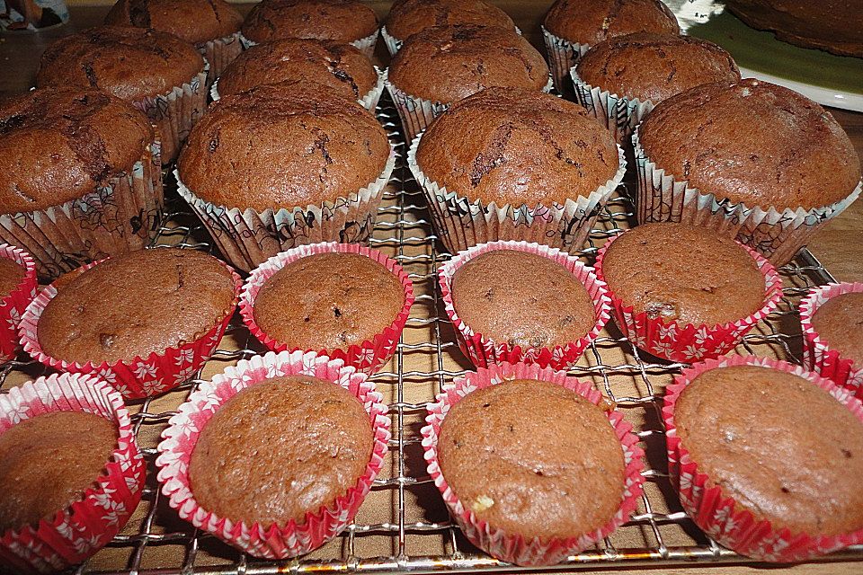 Schoko - Muffins mit Kokos - Herz