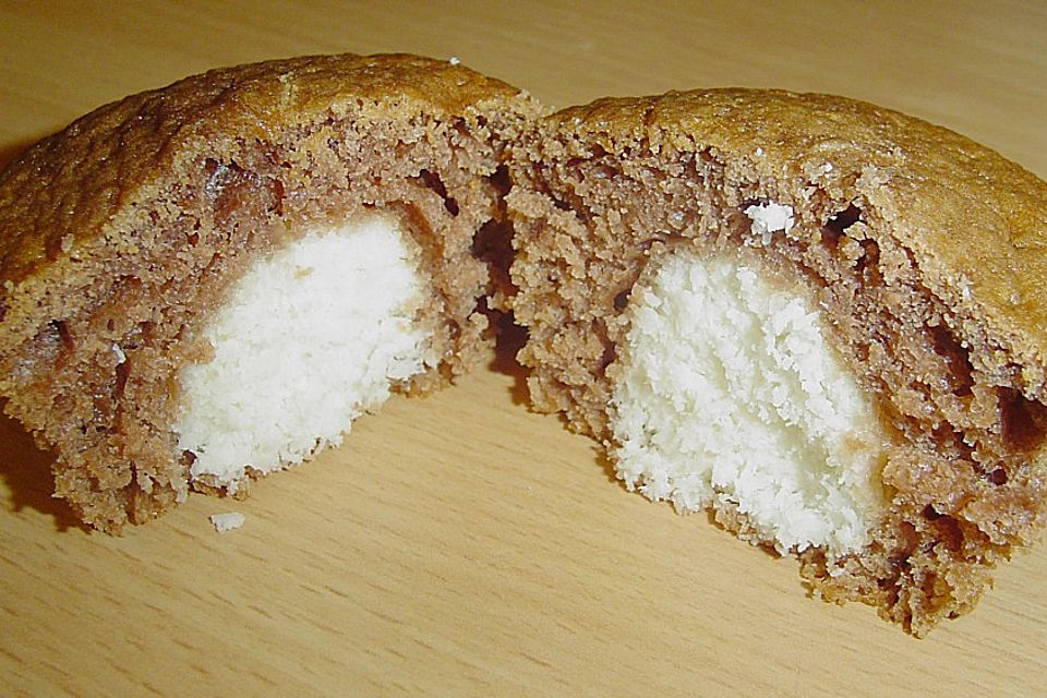 Schoko - Muffins mit Kokos - Herz