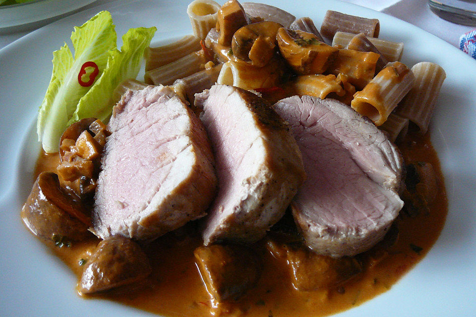 Schweinefilet in Whiskyrahm