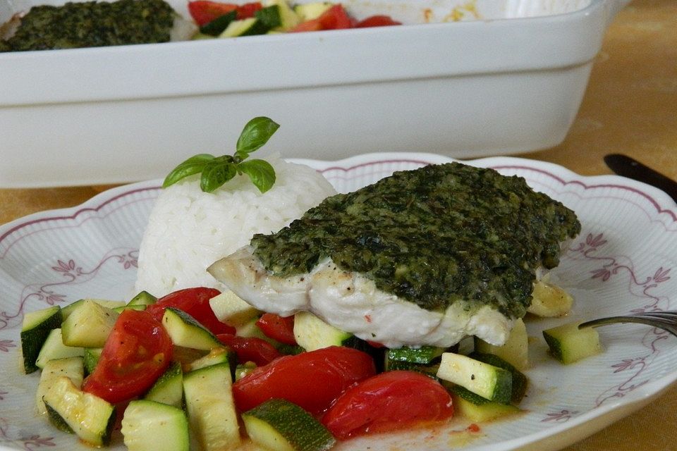 Gemüse - Fisch - Pfanne