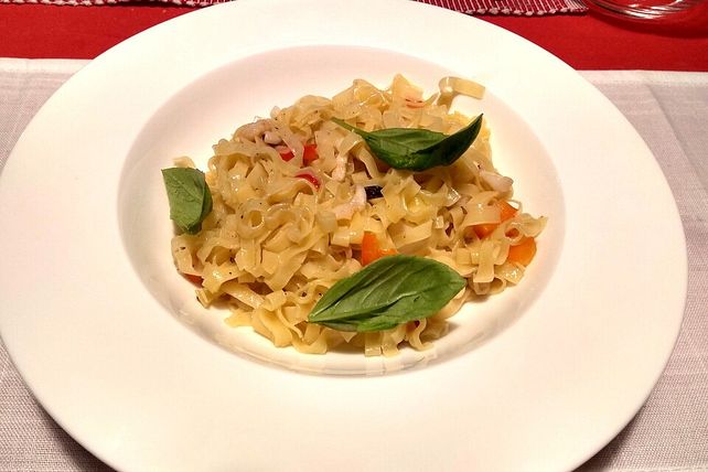 Töginger Reisnudeln mit Meeresfrüchten aus dem Wok von Herta| Chefkoch
