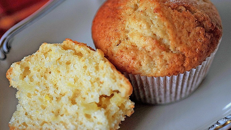 Zitronen-Kokos-Apfel-Muffins