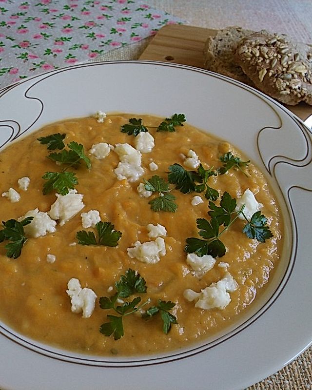 Süßkartoffel - Gorgonzola - Suppe