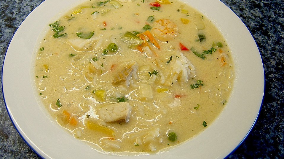 Ecuadorianische Fischsuppe mit Salsa von caddyshack Ecuadorianische Fischsuppe mit Salsa von caddyshack