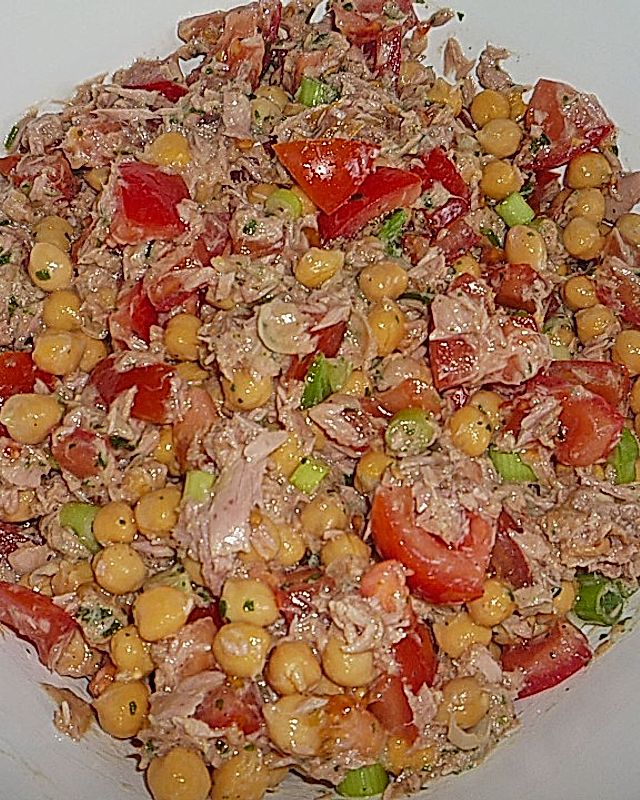 Kichererbsen - Salat mit Thunfisch