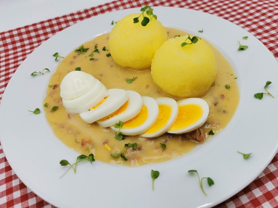 Eier in Schinken-Senf-Soße von die_krümel| Chefkoch