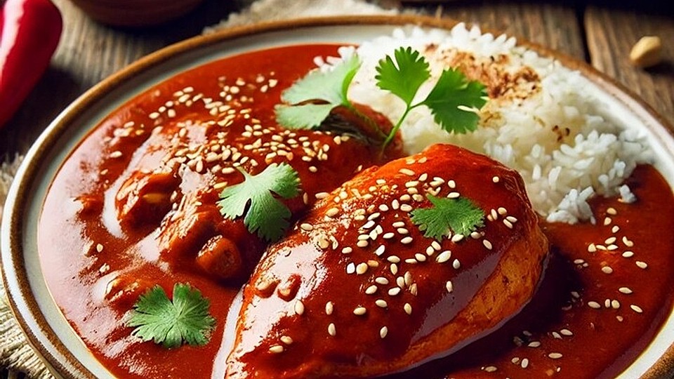 Scharfes Hühnchen mit Schokolade, Chili und Nüssen von KarlHofer| Chefkoch