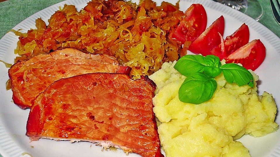 Kasseler auf Apfel - Sauerkraut von xxtijak