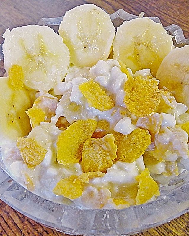 Knuspriger Vanille - Bananenquark