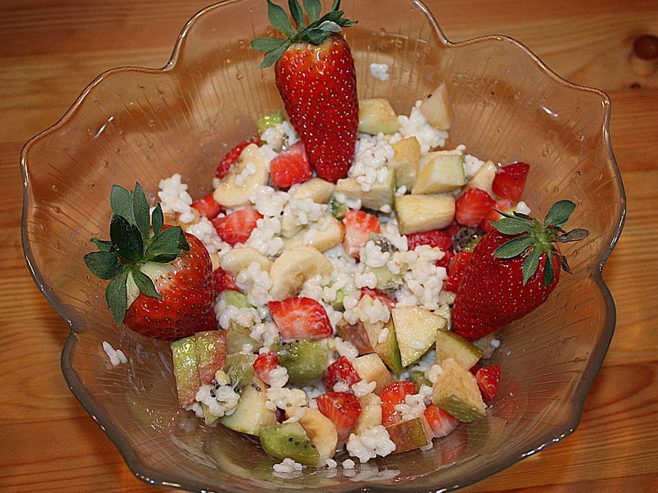 Fruchtiger Obstsalat mit Milchreis von Cocorinna| Chefkoch