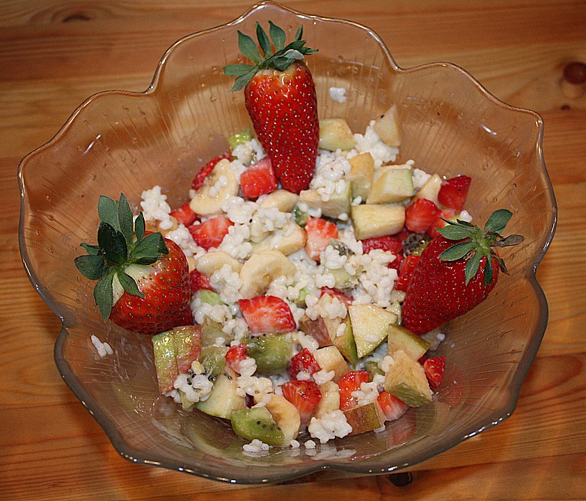 Fruchtiger Obstsalat mit Milchreis von Cocorinna | Chefkoch Fruchtiger Obstsalat mit Milchreis von Cocorinna | Chefkoch