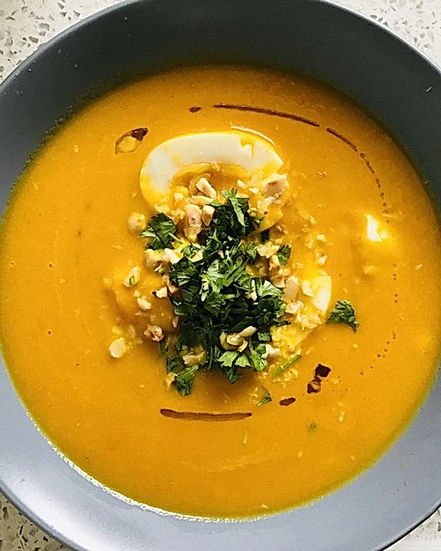 Karottensuppe mit Curry