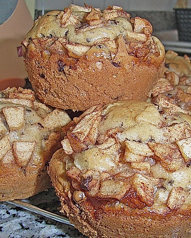 Fett- und kalorienarme Apfel - Zimt - Muffins