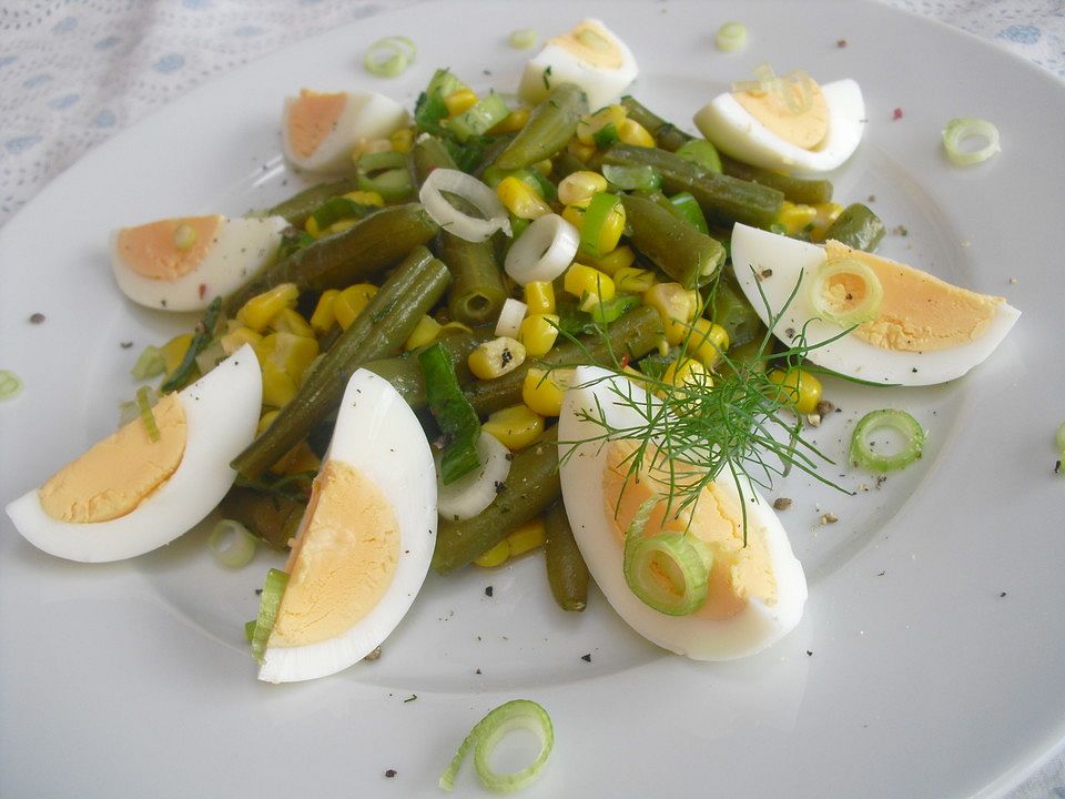 Grüne Bohnen - Salat mit Mais| Chefkoch