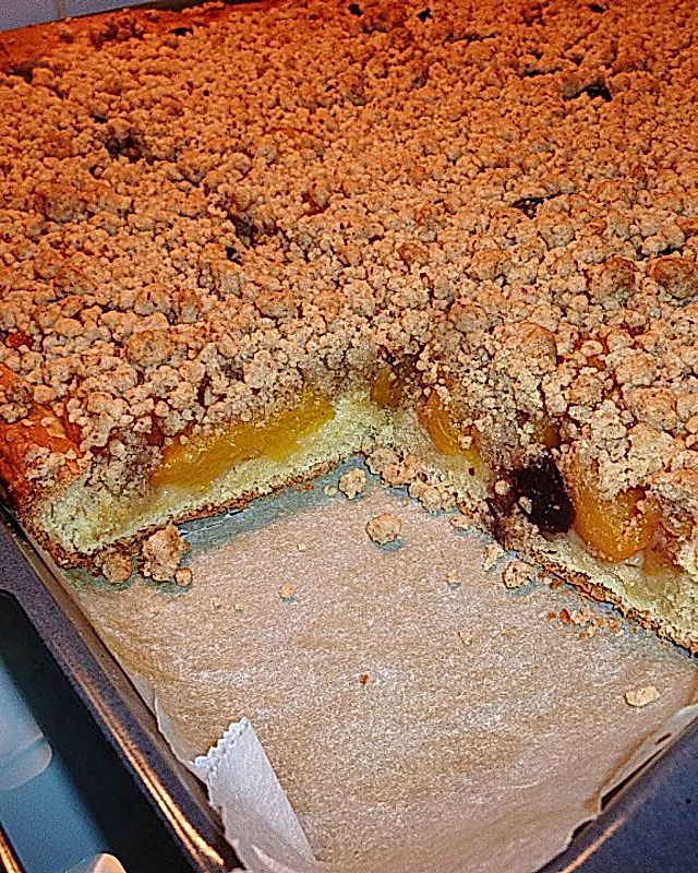 Pfirsich - Haselnuss - Kuchen