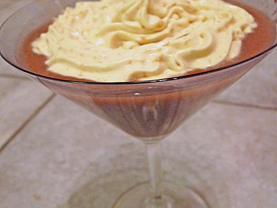 Rhabarberkompott mit Portwein und Orangensahne von B-B-Q| Chefkoch