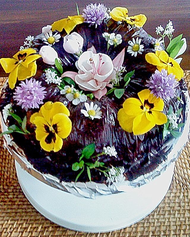 Schoko - Blütenkuchen