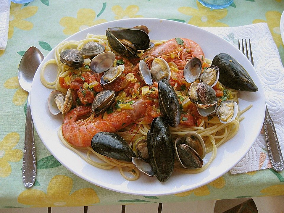 Spaghetti con Frutti di Mare von Mathias56| Chefkoch