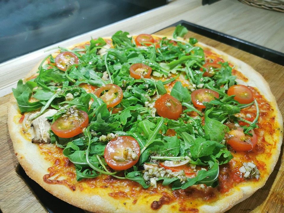 Pizza Tomate - Rucola von sandybeach| Chefkoch