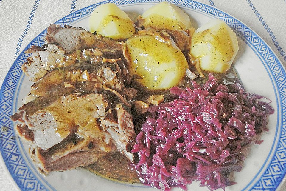 Wildschweinbraten