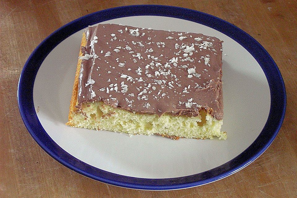 Blechkuchen mit Schokocreme