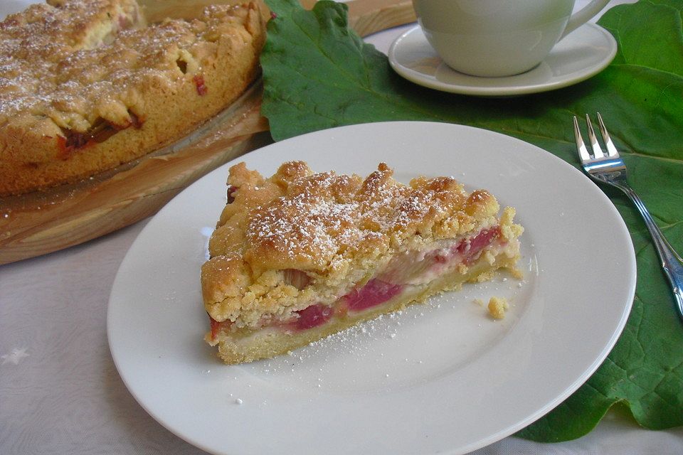 Rhabarber - Krümelkuchen