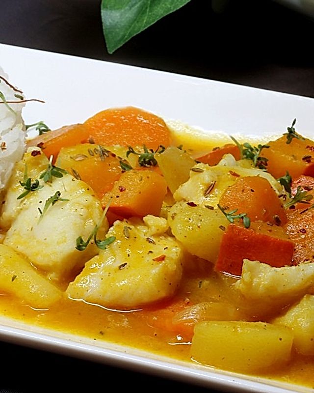 Fisch-Kartoffel-Curry