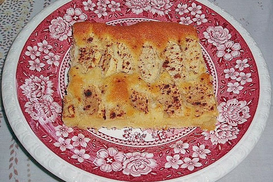 Apfelkuchen mit Marzipan