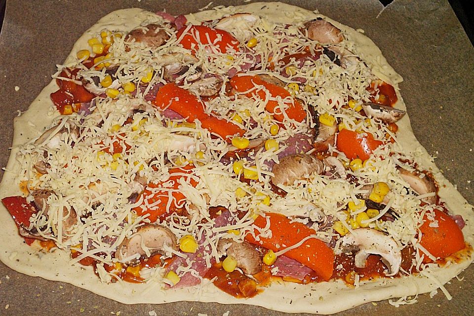 BBQ Pizza, rauchig