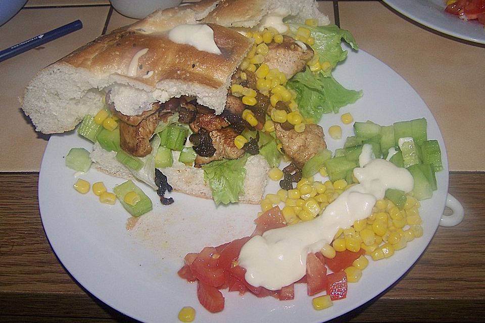 Hähnchen-Pita