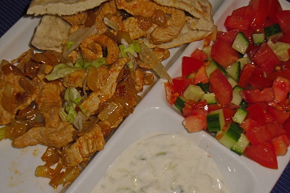 Hähnchen-Pita