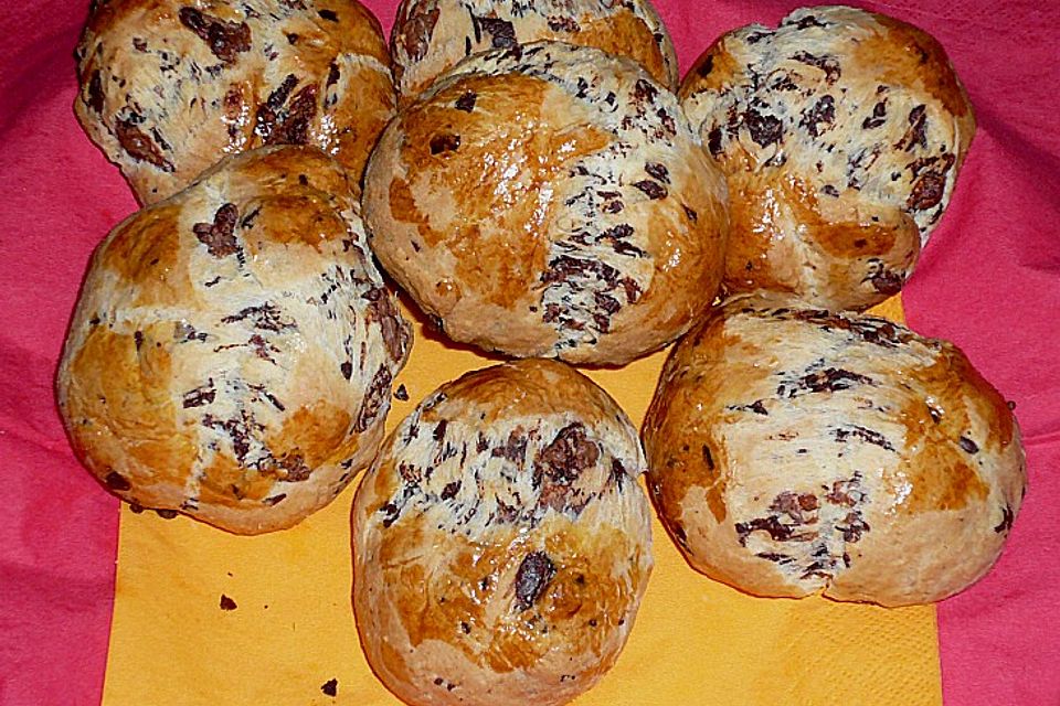 Nettes Schokobrötchen