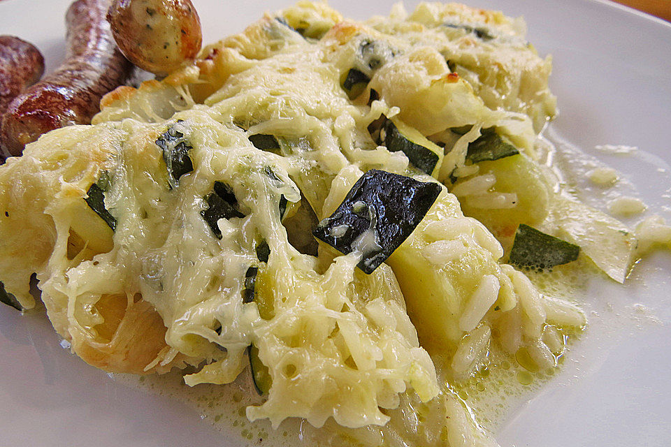 Zucchini - Reis - Auflauf Zucchini - Reis - Auflauf