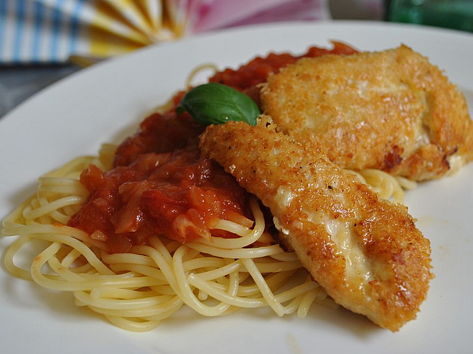 Hahnchen Piccata Mit Tomatensosse Von Laurinili Chefkoch