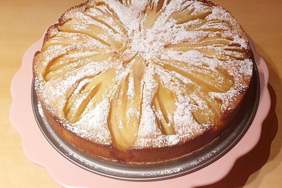 Versunkener Birnenkuchen