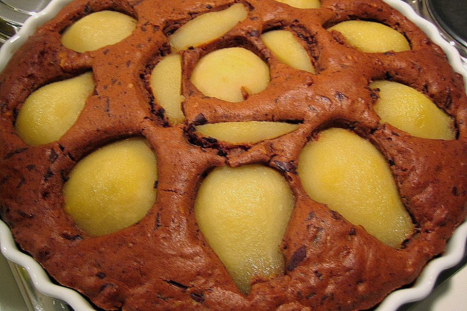 Versunkener Birnenkuchen