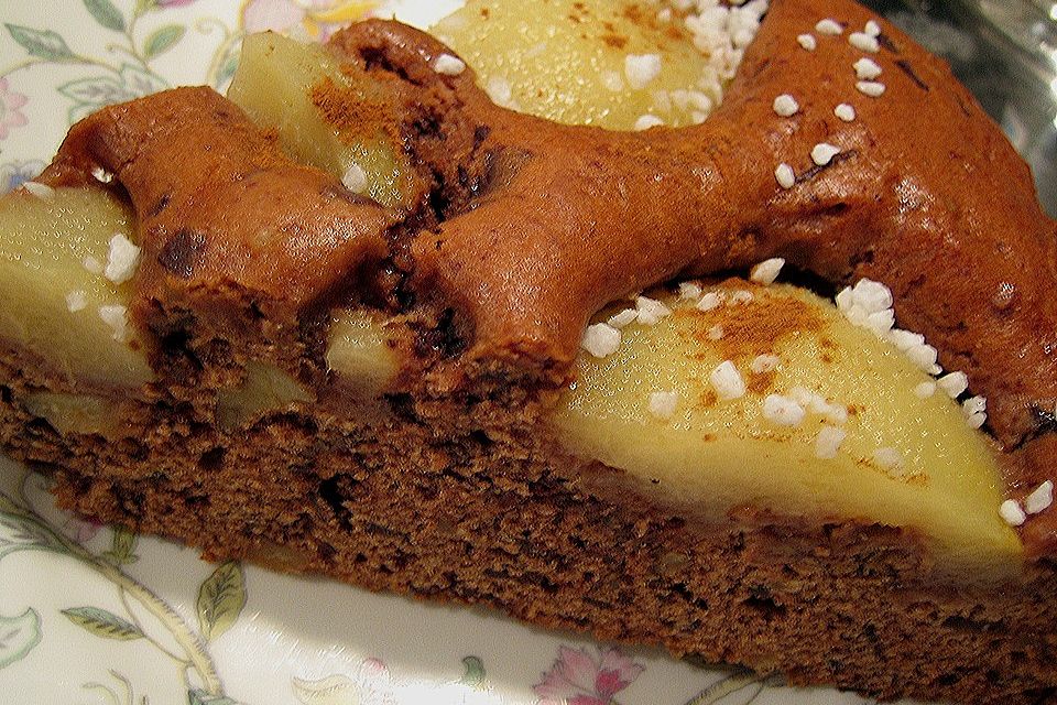 Versunkener Birnenkuchen