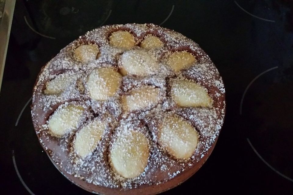 Versunkener Birnenkuchen