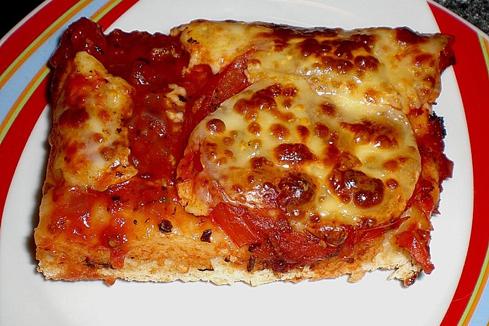 Tomaten - Mozzarella - Pizza