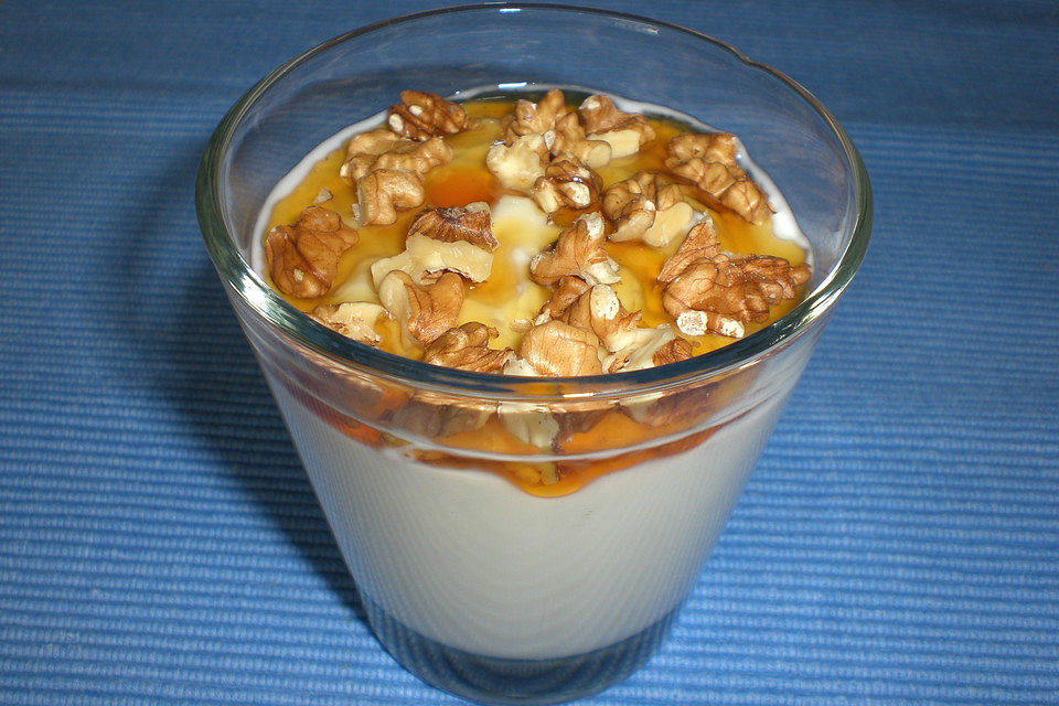 Griechischer Joghurt mit Honig und Walnüssen