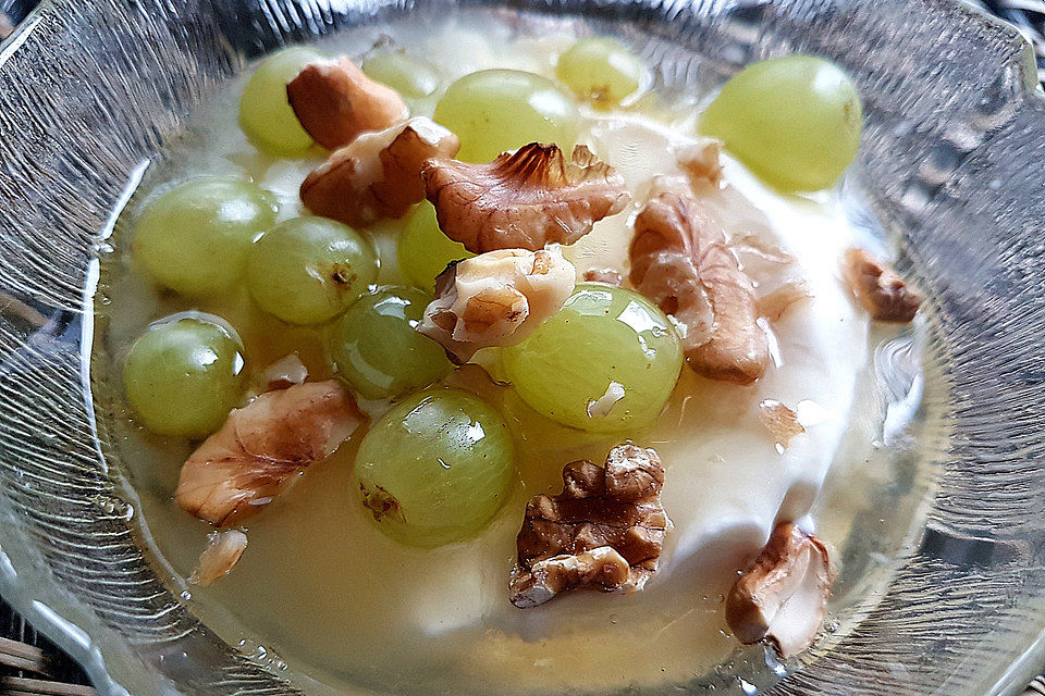 Griechischer Joghurt mit Honig und Walnüssen