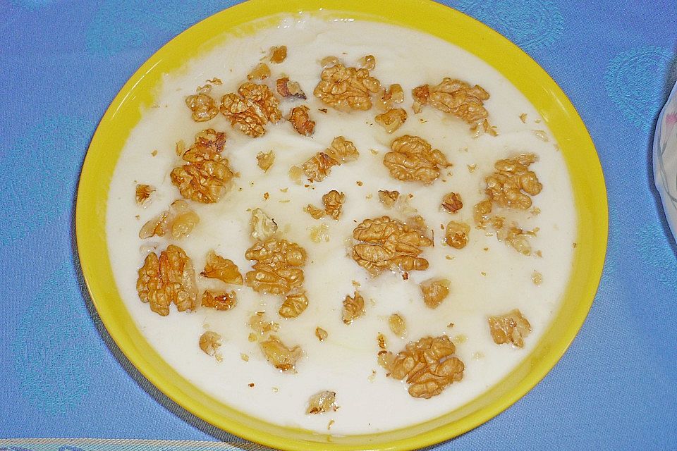 Griechischer Joghurt mit Honig und Walnüssen