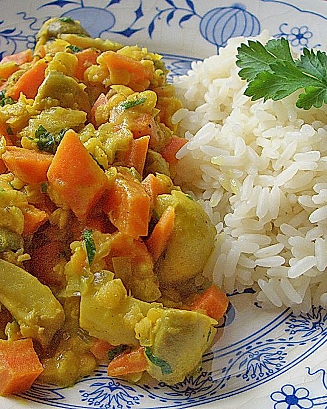 Curry - Linsen - Topf