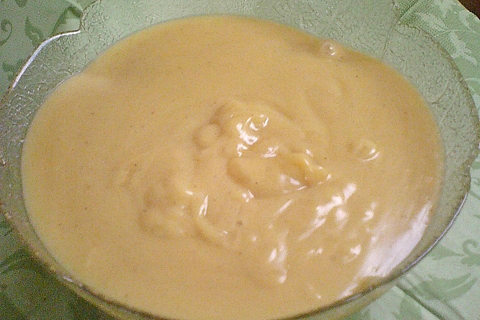 Veganer Vanillepudding mit Früchten