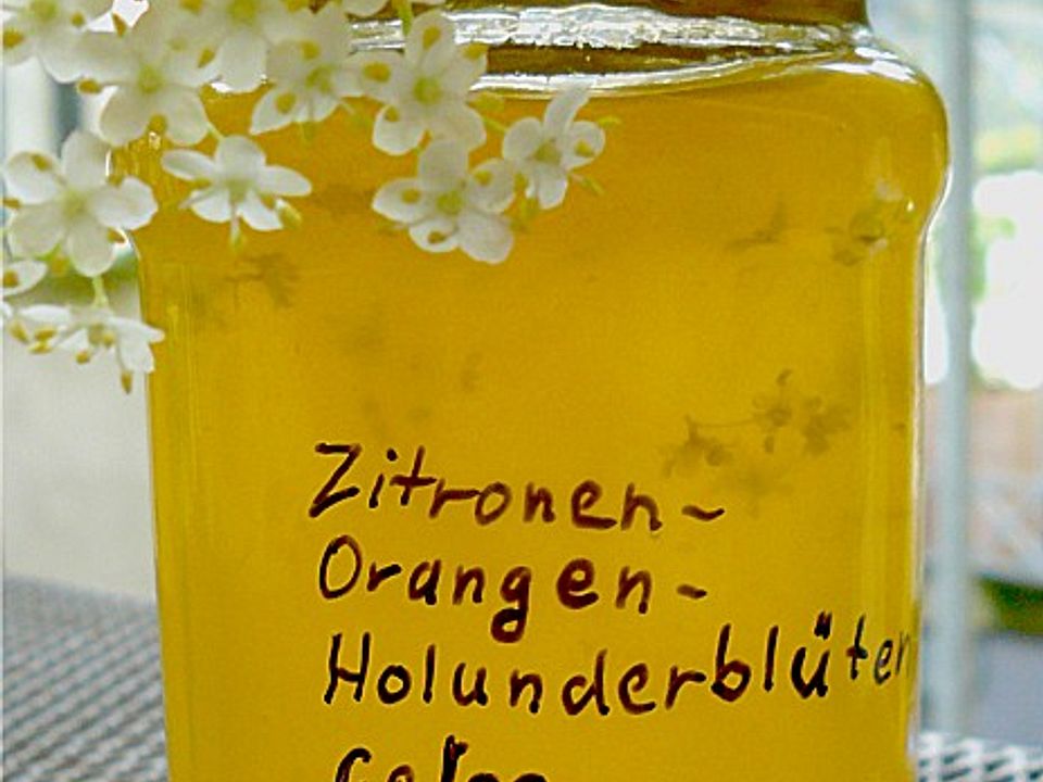Holunderblüten - Zitronen - Orangen - Gelee von bipol | Chefkoch