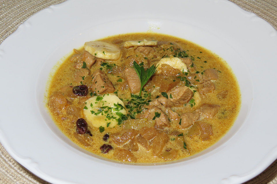 Fruchtige  Curry - Rahm - Suppe