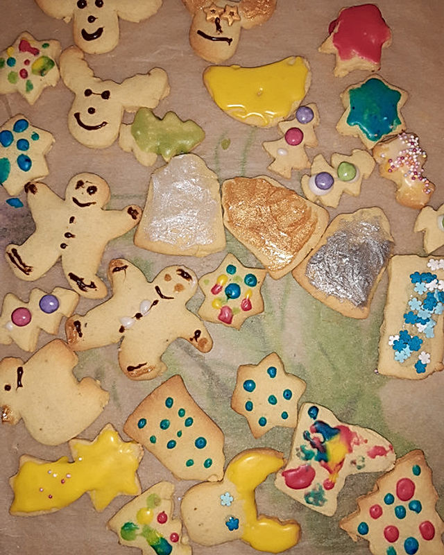 Kekse zum bunt Verzieren, Kindergeburtstagskekse